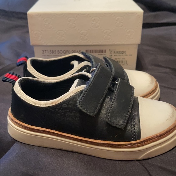 Kids Blue Gucci Sneakers Size 23 - Picture 2 of 4